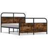 vidaXL Metalni okvir kreveta bez madraca boja hrasta 140x190 cm