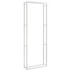 vidaXL Stalak za drva za ogrjev 110x28x312 cm od nehrđajućeg čelika