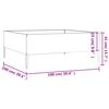 vidaXL Povišena vrtna gredica 100 x 100 x 41 cm od čelika COR-TEN