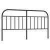 vidaXL Metalno zamjensko uzglavlje crno 160 cm
