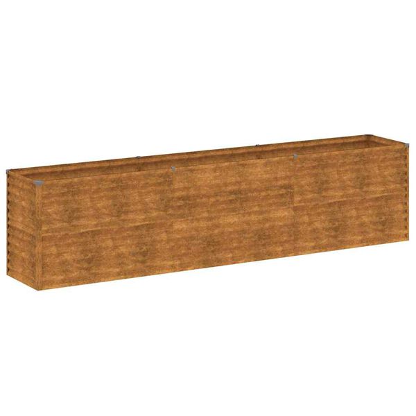 vidaXL Povi&scaron;ena vrtna gredica 291x50x69 cm Corten čelik