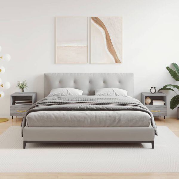 vidaXL Noćni ormarići 2 kom boja hrasta 40x35x47,5cm konstruirano drvo