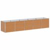 vidaXL Povi&scaron;ena vrtna gredica Svijetlosmeđa 400 x 80 x 77 cm