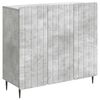 vidaXL Kreveta Betonska siva 89 x 34,5 x 82 cm Konstruirano drvo