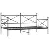 vidaXL Dnevni krevet bez madraca crni 107x203 cm čelik