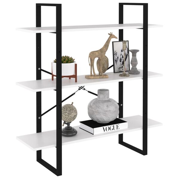 vidaXL Ormarić za knjige bijeli 100 x 30 x 105 cm konstruirano drvo