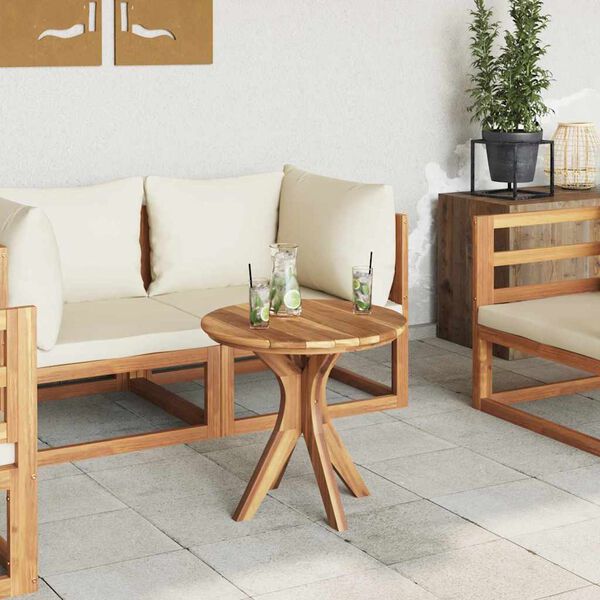 vidaXL Bocni stol Smeđa 55 x 55 x 51 cm Čvrsto teak drvo