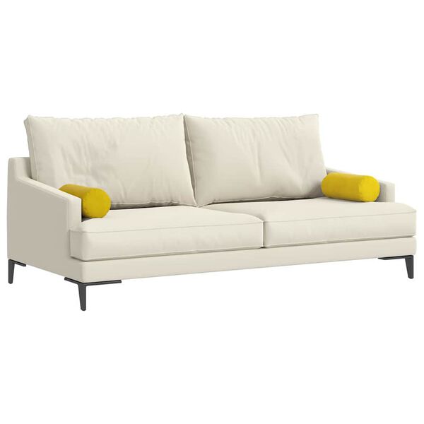 vidaXL Valjkasti jastučići 2 pcs Žuta Ø 15 x 40 cm Kordura tekstil