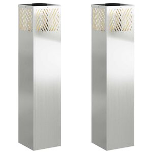 vidaXL Solarna LED svjetlost za stazu 2 kom. Topla bijela
