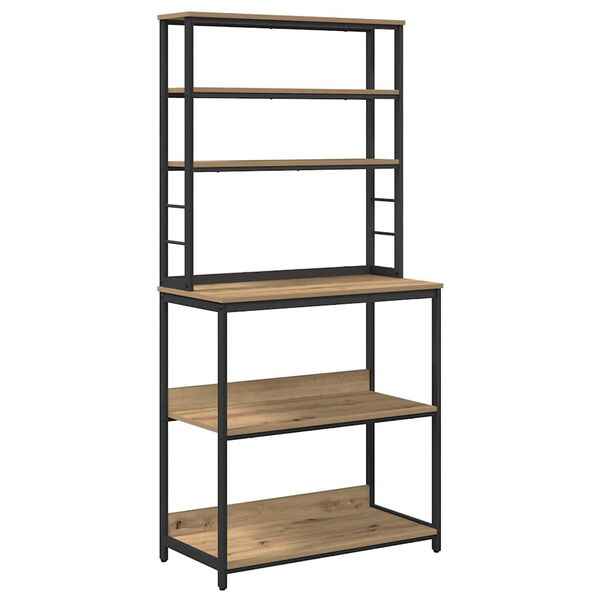 vidaXL Kuhinjska polica Umjetnički hrast 80 x 40 x 168 cm