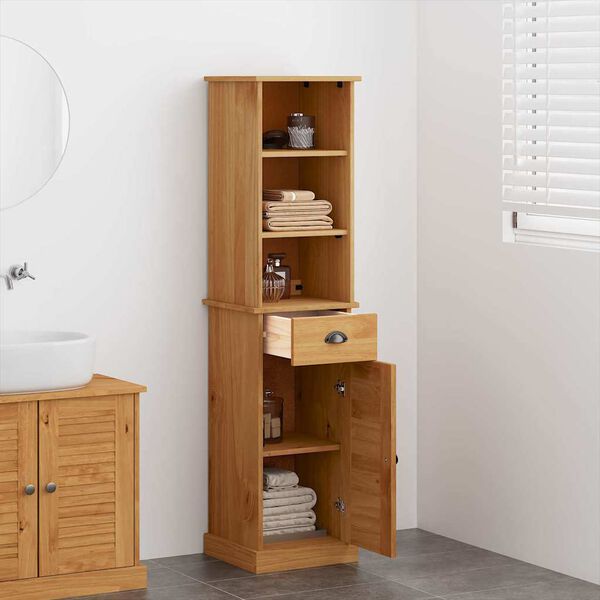 vidaXL Set namje&scaron;taja za kupaonicu VIGO 2 pcs Smeđa i medena smeđa