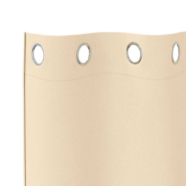 vidaXL Zavjese za blackout s prstenovima 2 pcs Krema 225 x 140 cm