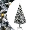vidaXL Umjetno božićno drvce Bijelo 180 cm PVC i Čelik i Plastika