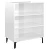 vidaXL Komoda visoki sjaj bijela 57 x 35 x 70 cm od konstruiranog drva