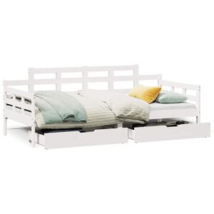 vidaXL Dnevni krevet s ladicama bez madraca 90x200 cm masivno drvo
