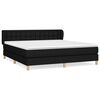 vidaXL Krevet s oprugama i madracem crni 180x200 cm od tkanine