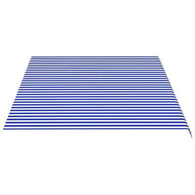 vidaXL Zamjenska tkanina za tendu plavo-bijela 5 x 3,5 m