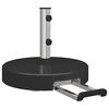 vidaXL Baza za suncobran Crna &Oslash; 45 x 37.5 cm Granit