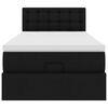 vidaXL Otomanski krevet s madracem crni 90x200 cm umjetna koža