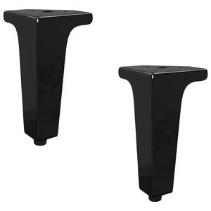 vidaXL Noge namje&scaron;taja 2 kom. Crna 54,1 x 54,1 x 100 mm Željezo