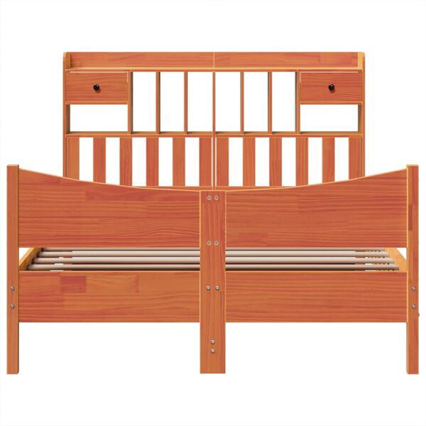 vidaXL Okvir kreveta bez madraca vo&scaron;tano smeđi 160x200 cm od borovine