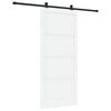 vidaXL Klizna vrata ORKDAL 93 x 211 cm Konstruirano drvo Bijela i crna
