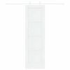 vidaXL Klizna vrata Bijelo 61 x 198,5 cm Čvrsto borovo drvo