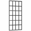 vidaXL Klizna vrata od stakla ESG i aluminija 90 x 205 cm crna