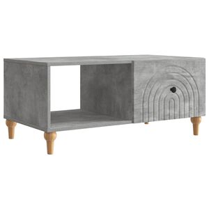 vidaXL Kava Stol Betonska siva 90 x 50 x 40 cm Konstruirano drvo