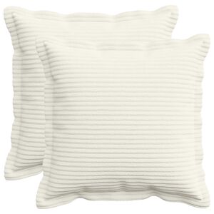 vidaXL Presvlaka za jastuk 2 kom. HOUTEN Krem 30 x 30 cm Kord