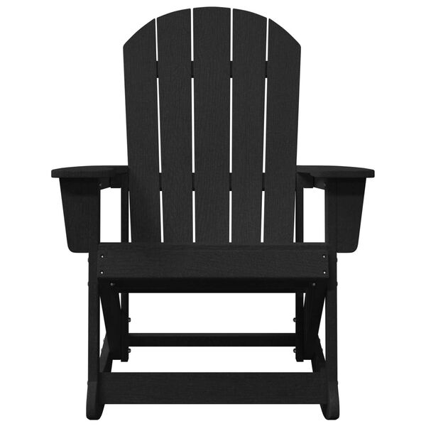 vidaXL Adirondack ljuljačka Crna 73.5 x 92 x 90cm HDPE