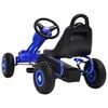 vidaXL Go-Kart s Pedalama i Pneumatskim Gumama Plavi