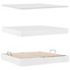vidaXL Krevet s od storage Čista bijela 200 x 200 cm Lažna koža