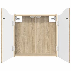 vidaXL Kabinet za mete Hrast sonoma 56 x 12 x 63 cm Konstruirano drvo