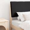 vidaXL Tapecirani uzglavlje Crna 75 cm Čvrsto borovo drvo