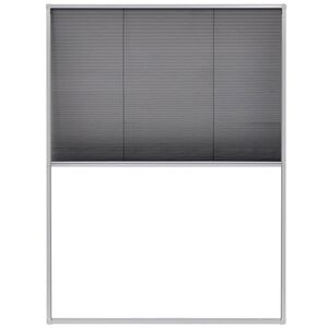 vidaXL Plisirani Zaslon Protiv Insekata za Prozore Aluminijski 60x80 cm