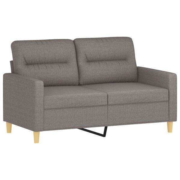 vidaXL 3-dijelni set sofa s jastucima smeđesivi od tkanine