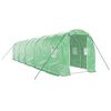 vidaXL Staklenik s čeličnim okvirom zeleni 20 m&sup2; 10 x 2 x 2 m
