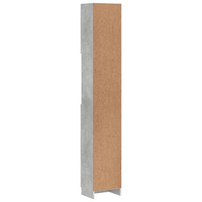 vidaXL Kupaonski ormarić boja betona 32x25,5x190 cm konstruirano drvo