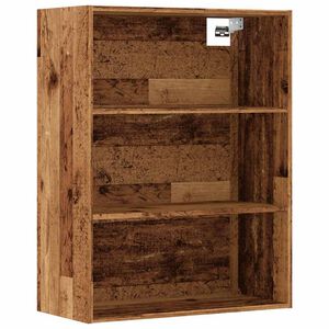 vidaXL Viseći zidni ormarić staro drvo 69,5x32,5x90 cm