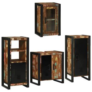 vidaXL Set namje&scaron;taja za kupaonicu 4 kom. &Scaron;areni 55 x 35 x 60 cm
