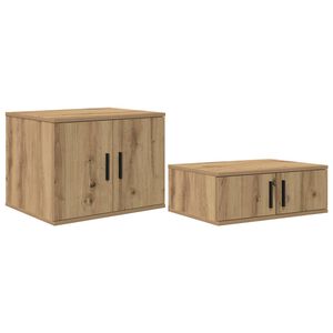 vidaXL Ormarić za pohranu 2 pcs Umjetnički hrast 127 x 41 x 40 cm