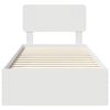 vidaXL Krevetna konstrukcija Bijelo 75 x 190 cm Konstruirano drvo