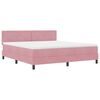 vidaXL LED Box Spring Krevet s madracem Ružičasta 180 x 200 cm Bar&scaron;un