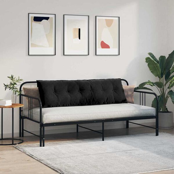 vidaXL Jastuk za leđa Crna 160 x 50 cm Kordura tekstil