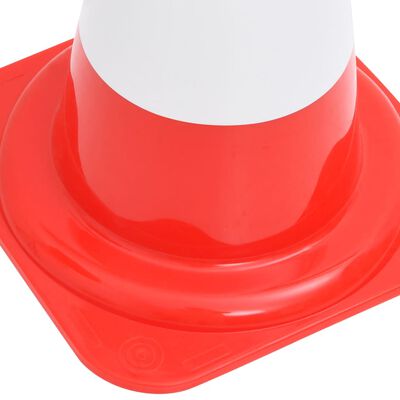 vidaXL Reflektirajući prometni čunjevi 20 kom crveno-bijeli 50 cm