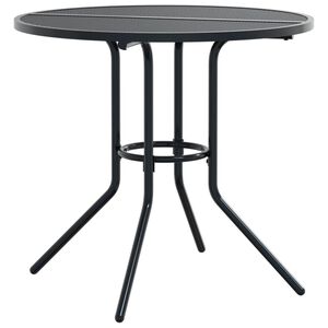 vidaXL Okrugli stol za terasu antracit &Oslash; 80 x 72,5 cm čelični