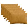 vidaXL Presvlaka za jastuk 6 pcs ALMELO Žuta 50 x 80 cm Kord