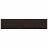 vidaXL Stolna ploča tamnosmeđa 180 x 40 x (2-6) cm obrađena hrastovina