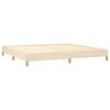 vidaXL Okvir za krevet bez madraca krem 200x200 cm od tkanine
